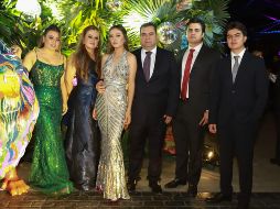 Paulina Cid, Lilia Huizar, Frida Cid, César Cid, César Cid Jr y Mateo Cid. GENTE BIEN JALISCO/ Tony Martínez