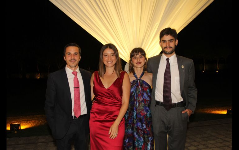 Iván Miranda, Renata Zurita, Nicole Panas y Álvaro Ibáñez. GENTE BIEN JALISCO/ Esmeralda Escamilla