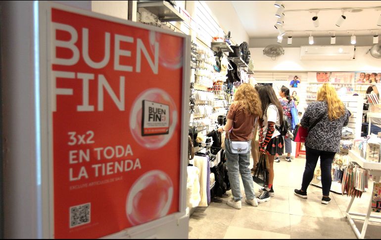 Para esta edición del Buen Fin, se espera que continúe el incremento en la derrama económica y los comercios que se sumen tras la pandemia de COVID-19. EL INFORMADOR / ARCHIVO