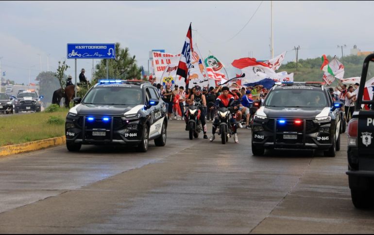 Por parte de la Comisaría Vial tampoco hubo incidencias. CORTESÍA/Policía de Zapopan