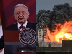 En la mañanera de hoy, el Presidente López Obrador indicó que en Israel hay alrededor de 5 mil mexicanos. ESPECIAL / SUN, B. Fregoso y AFP