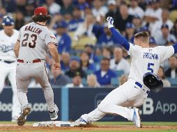La ofensiva de los Dodgers ha pasado inédita los dos primeros partidos de la serie. EFE/C. Brehman