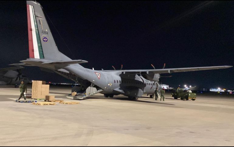 Como parte de las previsiones tomadas dentro del Plan DN-III, anunciado por el Presidente, Andrés Manuel López Obrador, la Secretaría de la Defensa Nacional tenía previsto el envío de dos mil 100 despensas que llegarían esta misma noche. ESPECIAL.