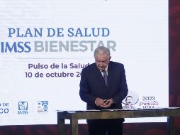 López Obrador espera que los gobiernos del PRI y PAN se sumen al programa IMSS-Bienestar. SUN / G. PANO