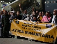 El avión aterrizó en la base aérea militar No. 1, Santa Lucia, a las 19:05 horas. CORTESÍA/SRE