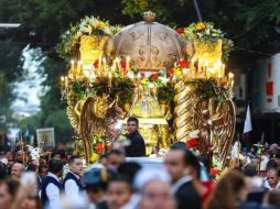La Virgen de Zapopan de regreso a su Basílica, duranta la Romería 2023. EL INFORMADOR / A. Navarro