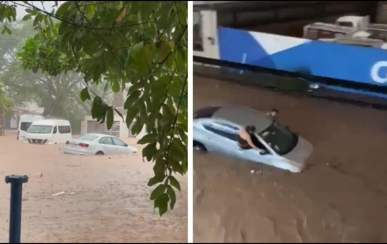 Videos y fotografías comienzan a circular en redes sociales y dan cuenta de la fuerte tormenta. ESPECIAL