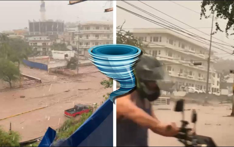 La fuerte tromba de ayer sorprendió a los habitantes de Puerto Vallarta, que apenas se recuperaban del paso de 