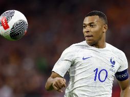 Kylian Mbappé terminó con una racha de cuatro juegos sin anotar. EFE/K. Van Weel