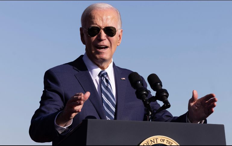 Biden también aprovechó para condenar el ataque de Hamás a Israel. EFE
