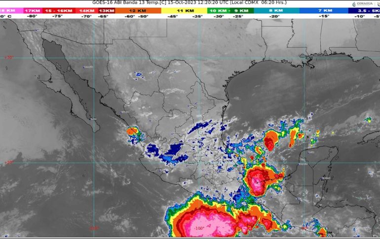 Además, el frente frío número 6 se desplazará en el territorio nacional. ESPECIAL / SMN