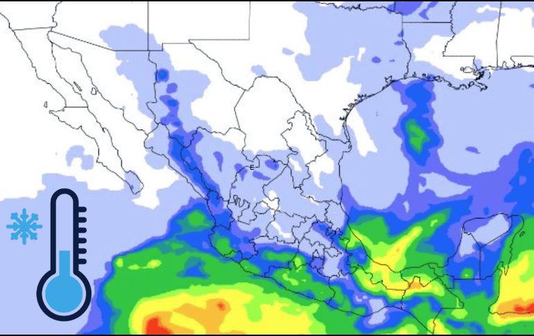 La Comisión Nacional del Agua (Conagua) advierte que este fenómeno meteorológico se desplegará sobre el norte de México. ESPECIAL/ Conagua.