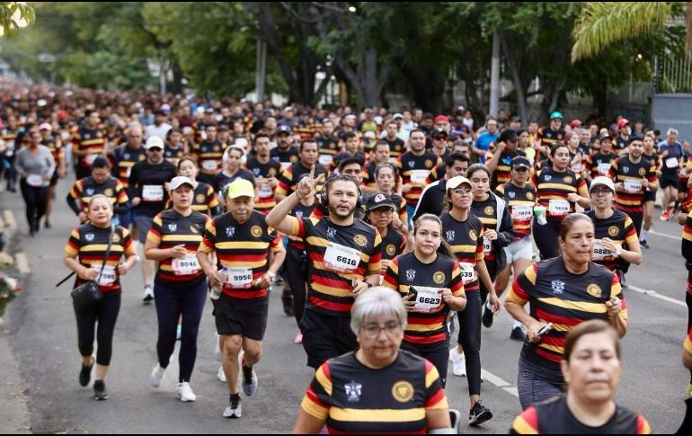10 mil corredores se reúnen para la carrera Leones Negros. ESPECIAL / Universidad de Guadalajara
