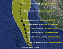 Conoce la trayectoria que podría tener Norma. ESPECIAL / SMN