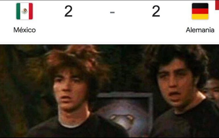Mexicanos reaccionan al México vs. Alemania con meme. ESPECIAL.