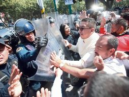 En la capital del país hubo enfrentamientos con la Policía. EL UNIVERSAL