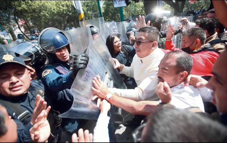 En la capital del país hubo enfrentamientos con la Policía. EL UNIVERSAL