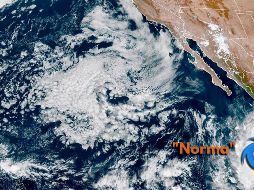 Imagen satelital que muestra a la tormenta tropical 