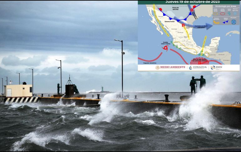 El frente frío 7 llegará a México el 19 de octubre. SUN/ ARCHIVO/ESPECIAL/Conagua
