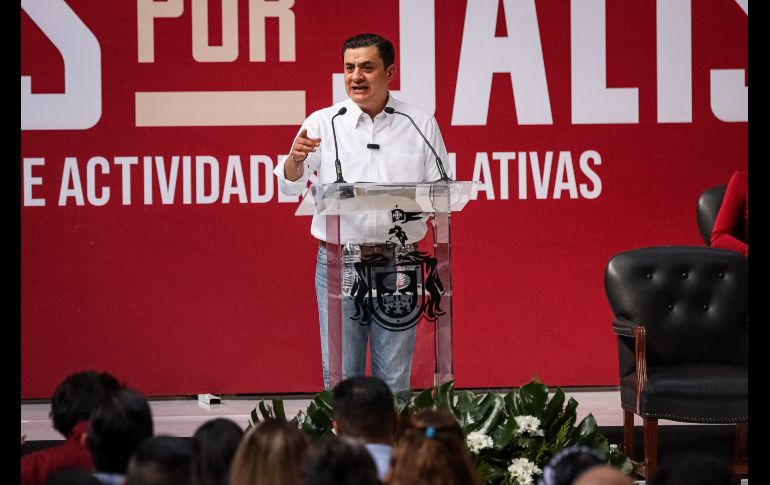 José María Martínez, estableció un pacto de amor por Jalisco, y resaltó que ha emprendido una lucha por salvar al Estado contra los gobernantes sinvergüenzas, que sea el pueblo quien decida y mande, y que haya transformación. EL INFORMADOR / H. Figueroa