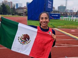 Además de la presea dorada, Mayan Oliver se adjudicó una cuota olímpica para París 2024 y dio la campanada por México. X / @CONADE