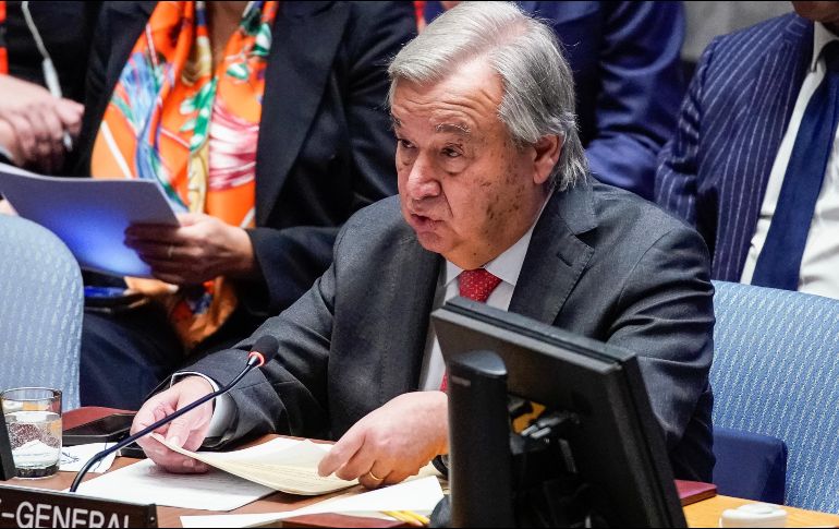 ANTÓNIO GUTERRES. Israel se ha mostrado muy crítico con la ONU en general y con el secretario general por su presunta parcialidad en el conflicto en favor de los palestinos. EFE / E. Munoz