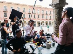 La actriz y directora, durante la filmación de “La llevada y la traída”. ESPECIAL