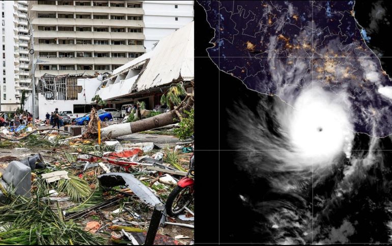 El saldo hasta el momento, es de al menos 27 muertos y cuatro desaparecidos, informó el gobierno de México. ESPECIAL / EFE / NOAA
