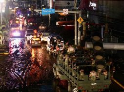 También declaró que salieron vuelos comerciales del Aeropuerto Internacional de la Ciudad de México (AICM) en apoyo a la población guerrerense. SUN / V. ROSAS