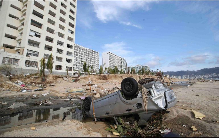 La fuerza con la que el huracán 