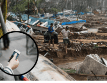 Para las personas afectadas por el huracán Otis, las compañías telefónicas de Telcel y AT&T ofrecerán servicios gratuitos.  EFE.