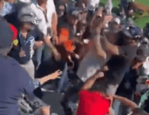 Se armó una trifulca en las gradas del Autódromo Hermanos Rodríguez. ESPECIAL.