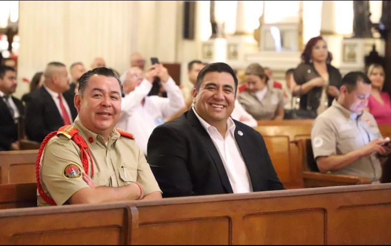 El compromiso por mejorar las herramientas de los cuerpos de seguridad de la capital es una de las tareas en las que trabaja Eduardo Martínez Lomelí. EL INFORMADOR