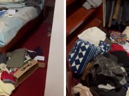 En las imágenes se ve en casa de Rafael Loret de Mola, efectivamente, muestras de un atraco. ESPECIAL