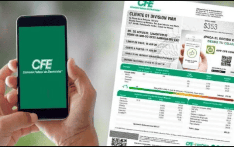 Es posible medir en tiempo real tu consumo de luz con una app de la CFE. ESPECIAL/ CFE