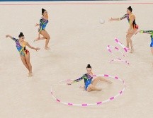 El equipo de gimnasia rítmica mexicano conquistó la medalla de plata. ESPECIAL/ @COM_Mexico