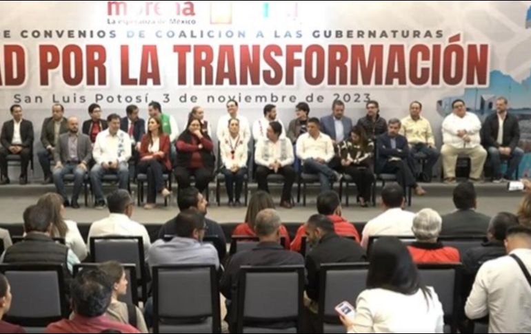 Mario Delgado, explicó que se trata de la firma de un gran acuerdo nacional para lograr la victoria en el 2024. ESPECIAL/ X @mario_delgado