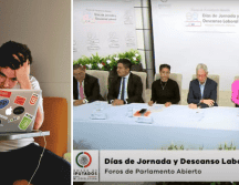 Si quieres seguir de cerca el debate de la reducción de la jornada laboral, te decimos dónde lo puedes ver. Unsplash/ Captura de vídeo del Parlamento Abierto.