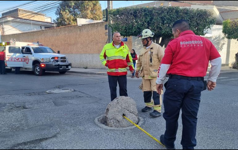 El comandante dijo que ya se han tenido reportes de otras colonias, pero el olor es mínimo. EL INFORMADOR / J.VELAZCO