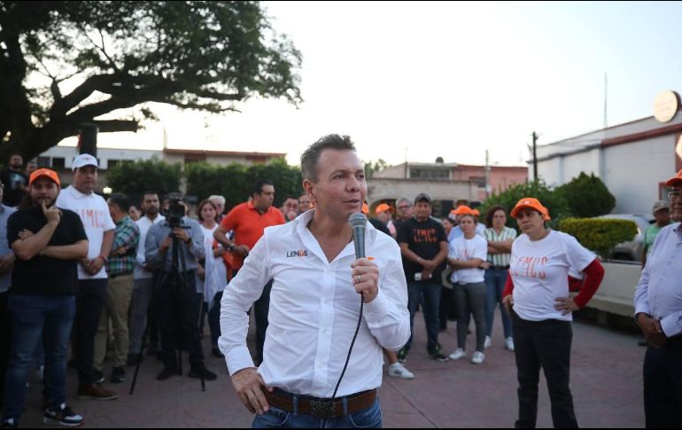 El precandidato por Movimiento Ciudadano visitó los municipios de Villa Corona, Cocula y Acatlán de Juárez. ESPECIAL