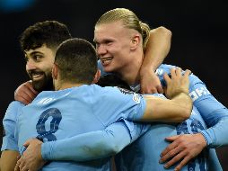 Erling Haaland entró de cambio y resolvió el partido con un doblete. EFE/P. Powell