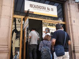 Los descuentos estarán vigentes hasta el próximo 27 de diciembre del presente año y serán válidos tanto en pagos directos en las oficinas de recaudación como en línea. EL INFORMADOR / ARCHIVO