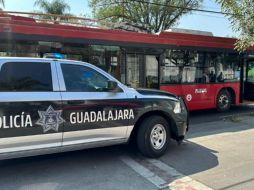 Una unidad de la Línea 3 fue asaltada esta mañana. ESPECIAL / POLICIA DE GUADALAJARA