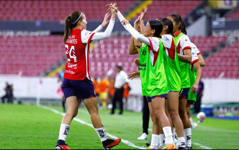 La jugadora de la noche fue sin duda Alicia Cervantes, quien anotó un doblete ante las Diablas de Toluca. IMAGO7/ Juan Carlos Núñez Cubeyro