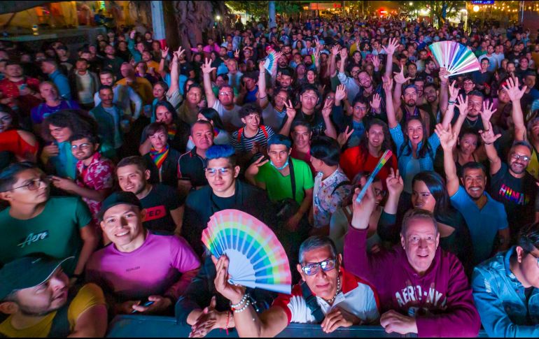 Las calles de Guadalajara fueron el espacio de celebración para el cierre de los Gay Games 2023. ESPECIAL / GOBIERNO DE JALISCO