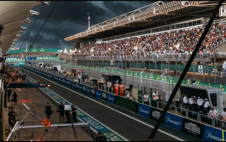 Los monoplazas tendrán que lidiar con el frío intenso. ESPECIAL/ @F1LasVegas