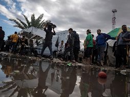 Campo de refugiados en Jan Yunis, una de las ciudades donde se recibió la advertencia. EFE/H. Imad