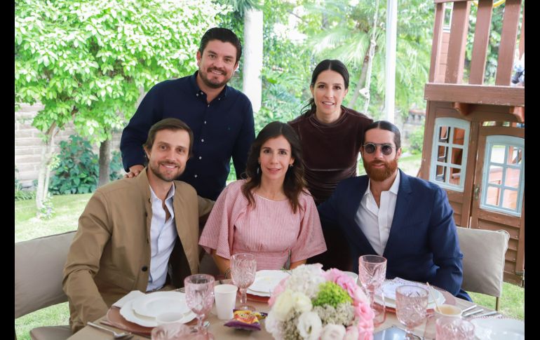 Adrián Chaurand, María Leaño, Juan Domingo Leaño, Ana Laura Pastor y José Leaño. GENTE BIEN JALISCO/ Tony Martínez