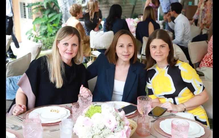 Mariana Padilla, Lucía Castro e Ivette Meza. GENTE BIEN JALISCO/ Tony Martínez