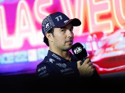 Checo Pérez está enfocado en conseguir este fin de semana el subcampeonato de pilotos durante el Gran Premio de Las Vegas. EFE / C. Brehman